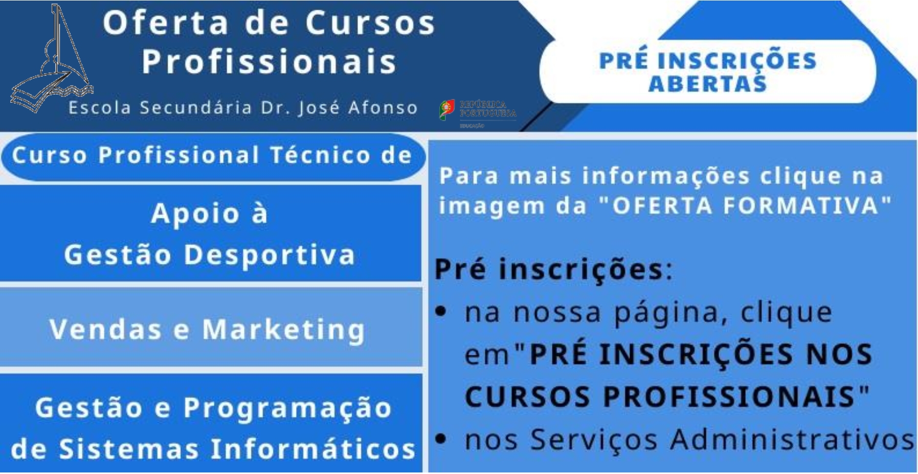Oferta de Cursos Profissionais